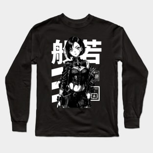 Goth Grunge Anime Manga Girl Cyberpunk Aesthetic Vaporwave Japanese Streetwear #3 Long Sleeve T-Shirt